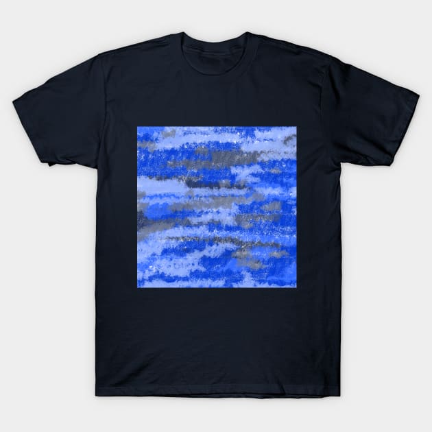 Blue abstract T-Shirt by jen28